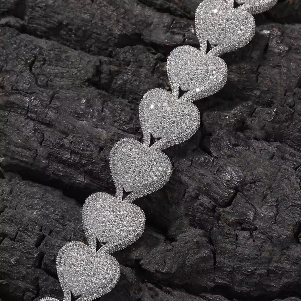 Silver Heart Necklace 16inch - Picture 4 of 7